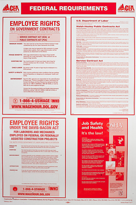 State And Federal Poster Set - English | Construction Employers Association